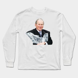 George W Bush Poncho Joy Long Sleeve T-Shirt